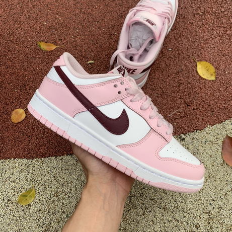 NK DUNK LOW - Rosa Schaum Rot Weiß